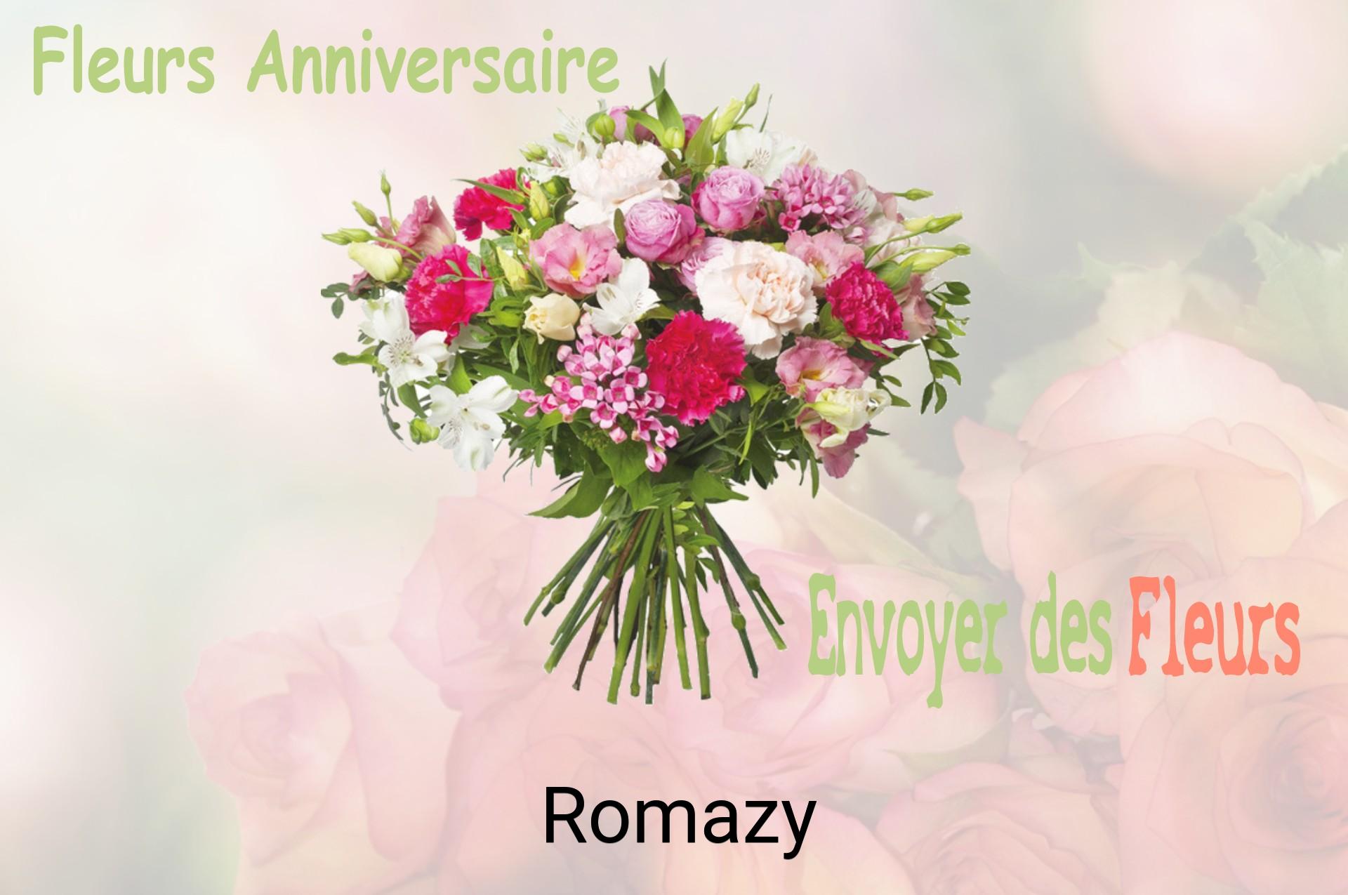 Bouquet de fleurs d’anniversaire livré à Romazy